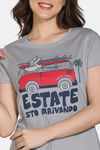 Zivame Farm Lore Knit Cotton Pyajama Sets - Ghost Gray — thumbnail 5